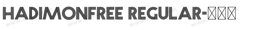 HadimonFREE Regular字体转换